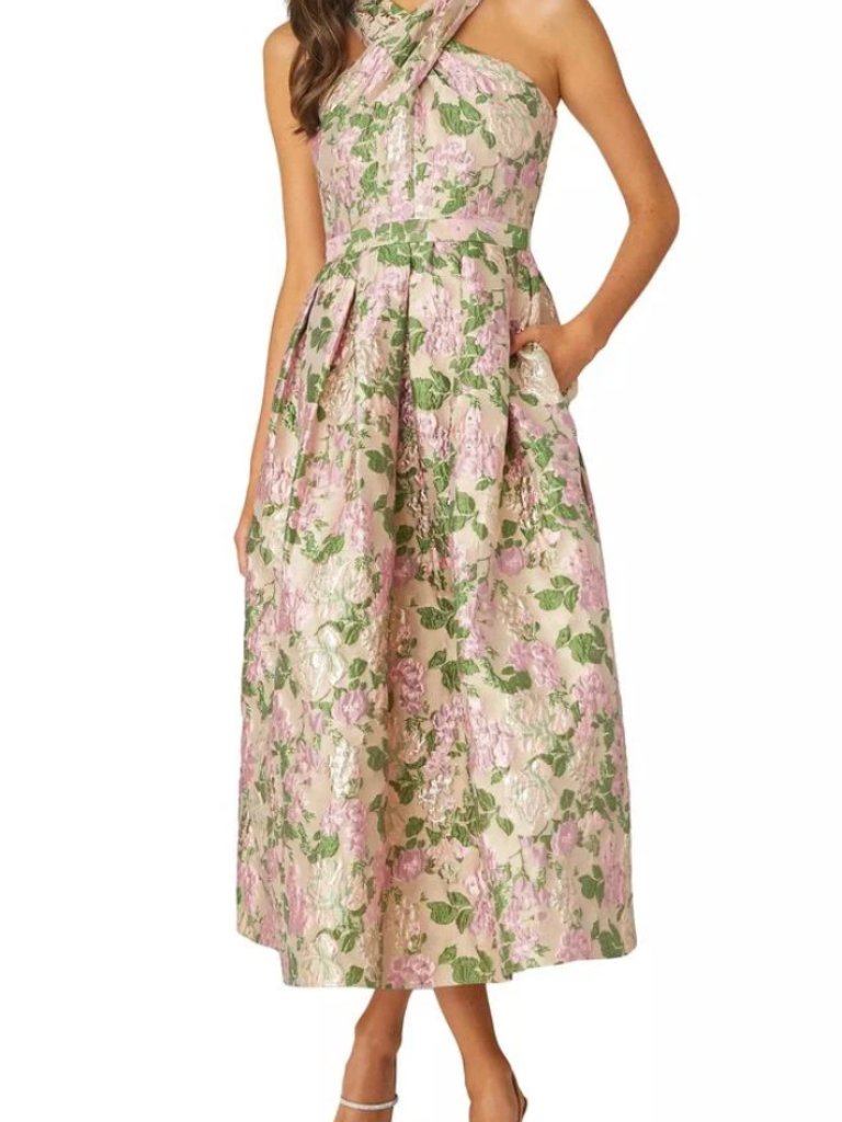 Shoshanna Ivanna Floral Sleeveless Midi-Dress In Size 2, Never Worn With Tags!!